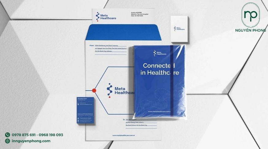 Logo y tế in trên kẹp file